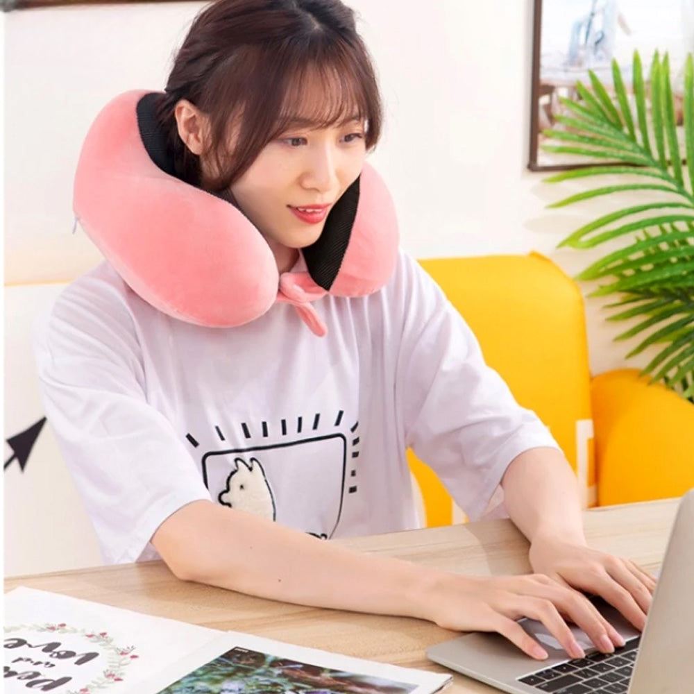 Coussin pour voyage - NeckRelaxingPillow™ - Rose - Must Voyage Boutique